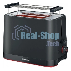 Тостер Bosch TAT3M123 чёрный, 2 слота Тостер Bosch TAT3M123 чёрный, 2 слота