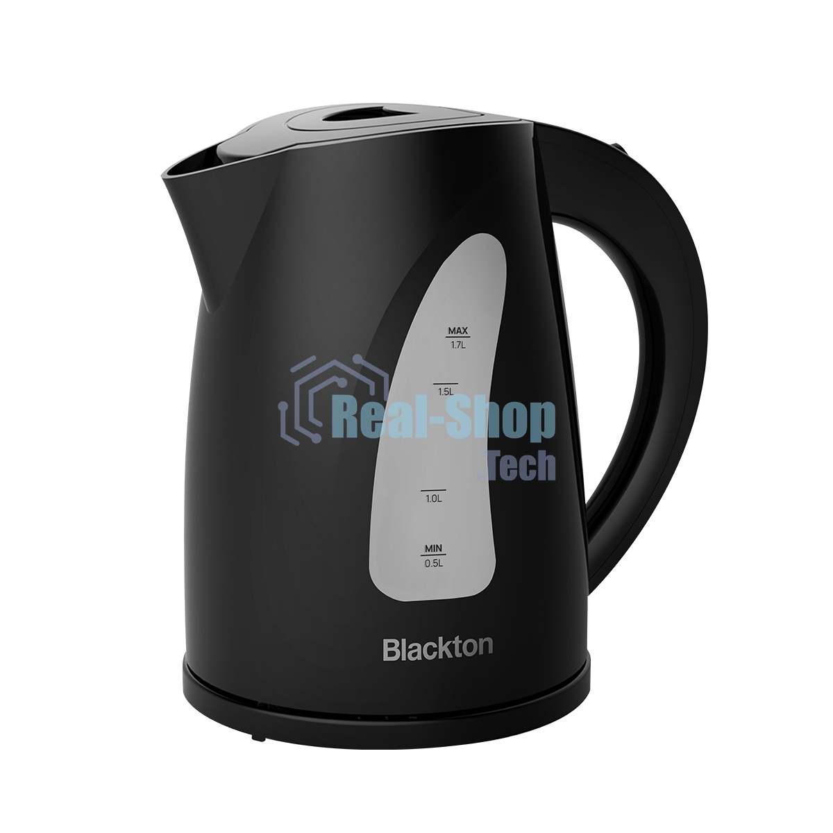 Электрочайник Blackton Bt KT1706P черный, 1.7 л, 2200 Вт, скрытый нагревательный элемент