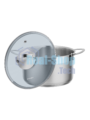Кастрюля Maunfeld GERDA MCS33S07 из нержавеющей стали со стеклянной крышкой, 20 см, 3,3 л.