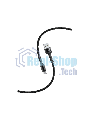 Кабель Smartbuy S26 MicroUSB черный.,3 А,QC,нейл.,1м