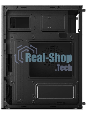 Компьютерный корпус CBR mATX Minitower V867, без БП, 1хUSB 3.0, 2хUSB 2.0, HD Audio+Mic, Rainbow Fan, Black PCC-MATX-V867-WPSU