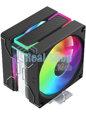 Кулер для процессора Ocypus Delta A40 SE BK Dual Fan ARGB, 2x120mm ARGB FAN, Top ARGB Panel, 4 HEAT PIPES, 4-PIN PWM, 800-1800 RPM, 31DBA, HYDRO BEARING, LGA115X/1200/1700/18XX, AM4/AM5