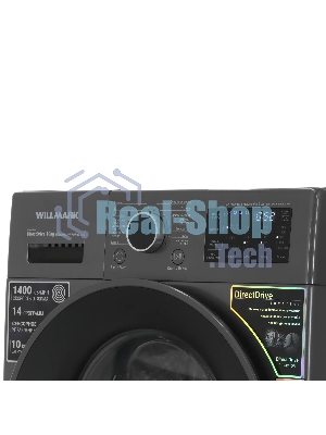 Стиральная машина Willmark WMF-1015LG графит, загрузка фронтальная 10кг, 1400 об/мин., класс: A+++