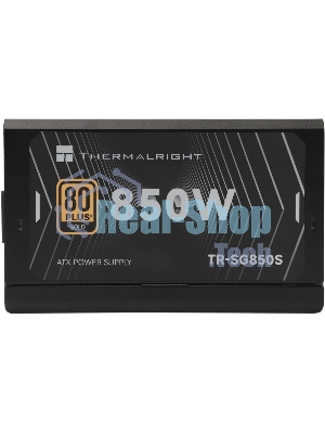 Блок питания Thermalright, 850W 80+ Gold (ATX, 3.1, PCIe 5.1, Non-modular, 1x24(20+4)pin, 1xCPU 8(4+4)pin, 2xPCIe*2 8(6+2)pin, 5xSATA3, 1x12+4pin (12VHPWR PCIe 5.1 12+4pin 600mm), 3xMOLEX4pin, Active, 120x120мм, 150x140x86mm, APFC, black)