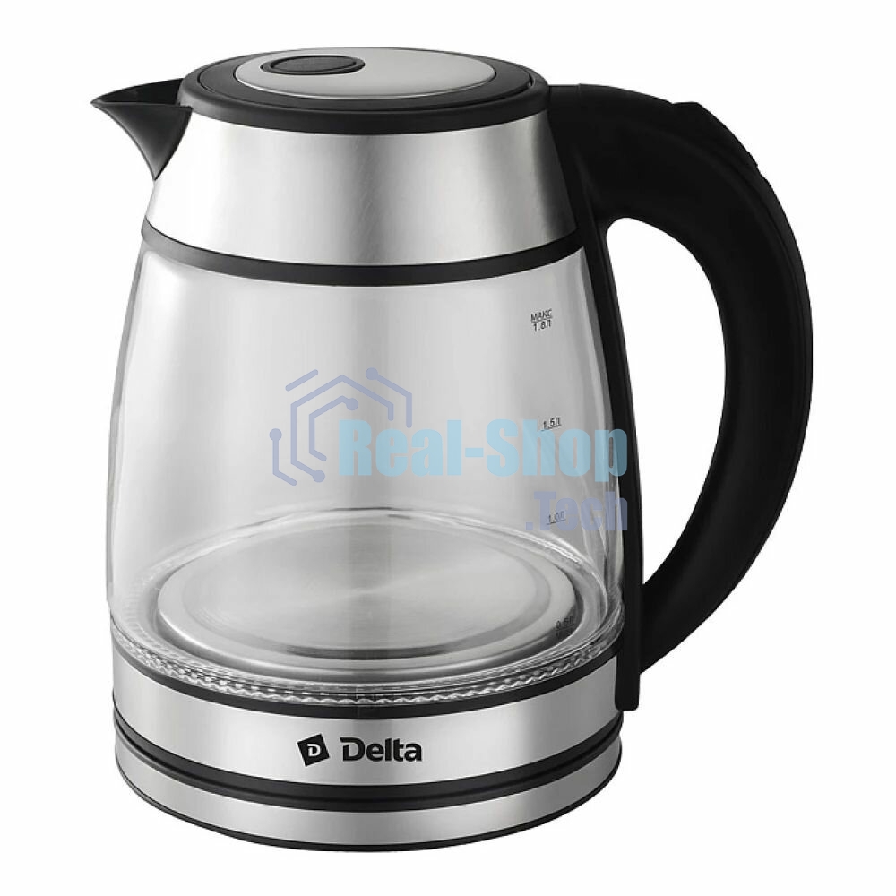 Чайник электрический DELTA DL-1120 серебряный
