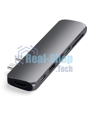 Док-станция Satechi ST-CMBPM, USB Type-C, HDMI/Thunderbolt 3/USB Type-C/SD/microSD/USB 3.0, USB