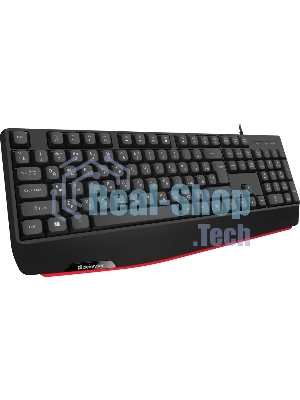 Клавиатура проводная Defender Atom HB-546, USB, черный
