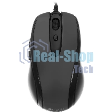 Мышь проводная A4Tech N-708X серый глянец/черный, 1600 dpi, USB, кнопки - 6
