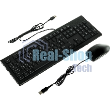 Комплект клавиатура+мышь A4Tech KR-8520D проводной, USB, 1200 DPI, чёрный