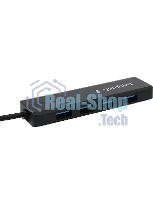USB-концентратор Gembird UHB-C364, USB 3.0, USB 4 порта, USB Type-C / с доп питанием
