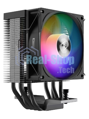Кулер PCCooler R400 ARGb черный 92мм алюминий+медь 2200r m 30db 4-pin 180W 133мм