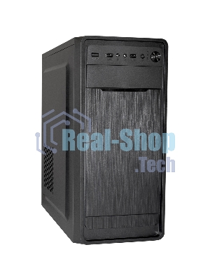 Компьютерный корпус Miditower ExeGate XP-332 Black, ATX, (XP350, Black,120мм), 2*USB, Audio