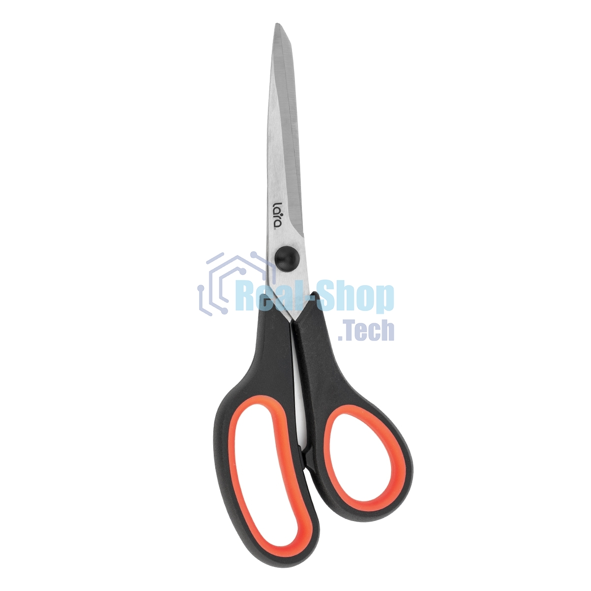 Ножницы LARA LR05-90 BLISTER 21,5 см, прорезиненные ручки, сверхострая заточка, нержавеющая сталь 2CR14
