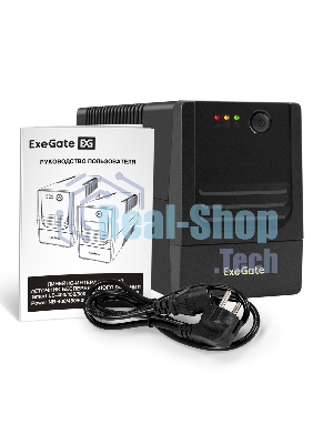 Источник бесперебойного питания ExeGate Power NB-450.LED.AVR.4C13 (450VA/270W, LED, AVR, 4*C13, батарея 12V 4.5Ah, Black)