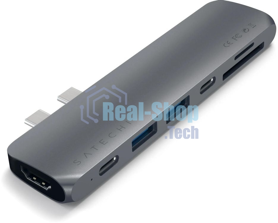 Док-станция Satechi ST-CMBPM, USB Type-C, HDMI/Thunderbolt 3/USB Type-C/SD/microSD/USB 3.0, USB
