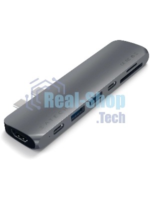 Док-станция Satechi ST-CMBPM, USB Type-C, HDMI/Thunderbolt 3/USB Type-C/SD/microSD/USB 3.0, USB