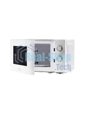 Микроволновая печь General Electronics GE MS120W белая, 20 л, 700 Вт, переключатели — поворотный механизм