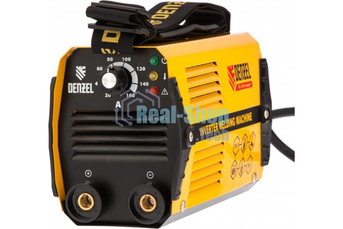 Аппарат инвертор. дуговой сварки Denzel DS-160 Compact, 160 А, ПВ 70%, диам.эл. 1,6-3,2 мм