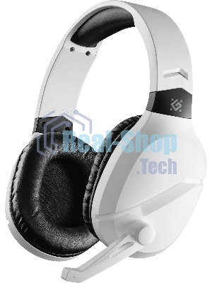 Гарнитура Defender Phantom Pro белый, беспроводная + проводная, Bluetooth, USB / mini jack 3.5 мм