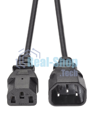 Кабель монитор - компьютер 1.8 м 220V (UPS -> устройство) VDE 3Gx0.5мм QUST(Aopen) ACE001-1.8м