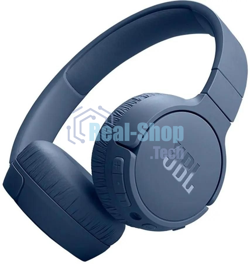 Беспроводные/проводные наушники JBL Tune 670NC синий, накладные, Bluetooth + проводной, активное шумоподавление, складная конструкция, до 70 ч