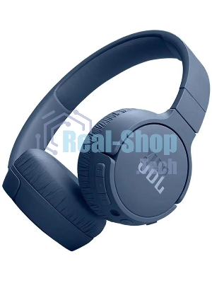 Беспроводные/проводные наушники JBL Tune 670NC синий, накладные, Bluetooth + проводной, активное шумоподавление, складная конструкция, до 70 ч