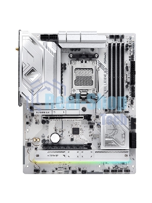 Материнская плата ASRock X870 STEEL LEGEND WIFI, AM5, AMD X870, 4xDDR5, 4xSATA, 3xM.2, 1xPCIe 5.0 x16, 1xPCIe 5.0 x4, 1xHDMI, 1x2.5Gb LAN, Wi-Fi 7, Bluetooth 5.4, 2xUSB-C 40Gbps, 2xUSB-A 10Gbps, 3xUSB-A 5Gbps, 4xUSB-A 2.0, 1xTOSLINK, 2x3.5 мм, 7.1, ATX