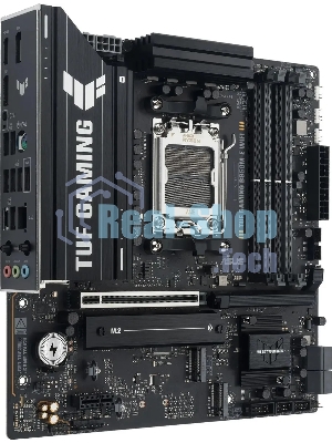 Материнская плата ASUS TUF GAMING B850M-E WIFI, AM5, AMD B850, 4xDDR5, 4xSATA, 3xM.2, 1xPCIe 5.0 x16, 1xPCIe 3.0 x1, 1xHDMI, 2xDP, 1x2.5Gb LAN, Wi-Fi 6E, Bluetooth 5.3, 1xUSB-C 10Gbps, 1xUSB-A 10Gbps, 2xUSB-A 5Gbps, 4xUSB-A 2.0, 3x3.5 мм, 7.1, mATX
