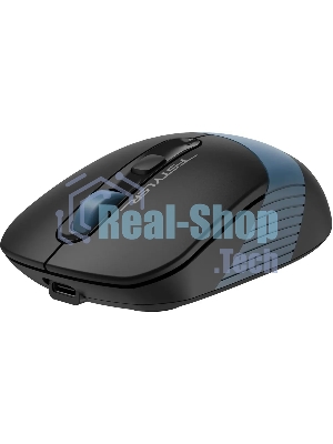 Мышь беспроводная A4Tech Fstyler FB10CS черный/синий, 2000 dpi, радиоканал, Bluetooth, USB, кнопки - 4
