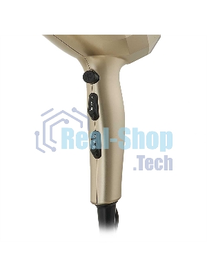 Фен DELTA LUX DL-0941 золотой/черный, 2200 Вт, ионизация