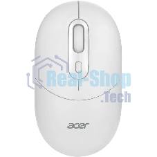 Мышь беспроводная Acer OMR301 белый, 1600 dpi, радиоканал, Bluetooth, USB, кнопки - 4