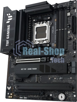 Материнская плата ASUS TUF GAMING X870E-PLUS WIFI7, AM5, AMD X870E, 4xDDR5, 4xSATA, 4xM.2, 1xPCIe 5.0 x16, 1xPCIe 4.0 x4, 1xPCIe 3.0 x1, 1xHDMI, 1x2.5Gb LAN, Wi-Fi 7, Bluetooth 5.4, 2xUSB-C 40Gbps, 3xUSB-A 10Gbps, 4xUSB-A 5Gbps, 4xUSB-A 2.0, 3x3.5 мм, 7.1, ATX