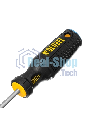 Отвертка Denzel SL6x150 мм, S2, 3к рукоятка