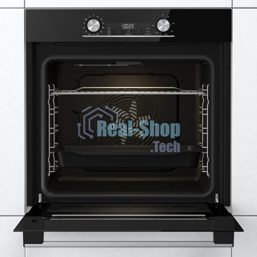 Встраиваемый электрический духовой шкаф Gorenje BOX6737E02BG, 77 л, 300 °C, конвекция, электрический гриль, класс A