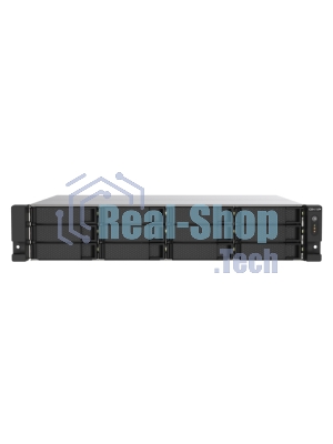Сетевое хранилище без дисков SMB QNAP TS-1273AU-RP-8G NAS 12 HDD trays, 2x 2.5 GbE, rackmount, 2 PSU. 4-core AMD V1500B2,2 GHz, RAM 8 Gb (8 Gb UDIMM DDR4 (1 x 8 Gb) up to 32 Gb (2 x 16 Gb)). W/o rail kit RAIL-B02