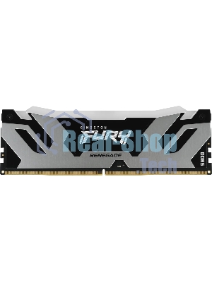Оперативная память Kingston Fury Renegade RGB, DDR5, 24GB (1x24 GB), 7200 MHz, CL38, радиатор, RGB, серебристый