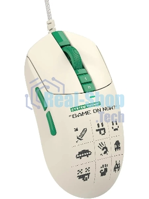 Мышь проводная A4Tech Bloody W72 Ultra Pixels Green рисунок/бежевый/зеленый, 20000 dpi, USB, кнопки - 7