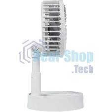 Вентилятор Centek CT-5044 белый, настольный, 4 Вт, 3 скорости, 10 см