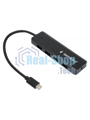 USB-концентратор Gembird UHB-C364, USB 3.0, USB 4 порта, USB Type-C / с доп питанием