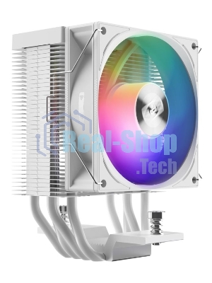Кулер PCCooler R400 ARGb белый 92мм алюминий+медь 2200rpm 30db 4-pin 180W 133мм