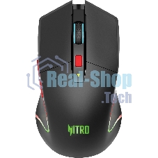 Мышь беспроводная Acer Nitro OMR304 черный, 3200 dpi, радиоканал, Bluetooth, USB, кнопки - 8