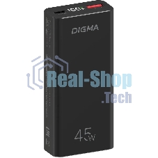 Портативный аккумулятор Digma DGPF10E 10000mAh QC3.0/PD3.0 45W 4.5A USB-A/USB-C черный