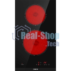 Варочная панель Gorenje ECT321BCSC, конфорок: 2 шт., стеклокерамика, независимая, черный