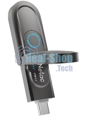 Флешка USB Netac US9 (NT03US9C-512G-32TA), 512Gb, USB 3.2 Gen2 Type-A/USB Type-C, R/W 1000/900, серебристый