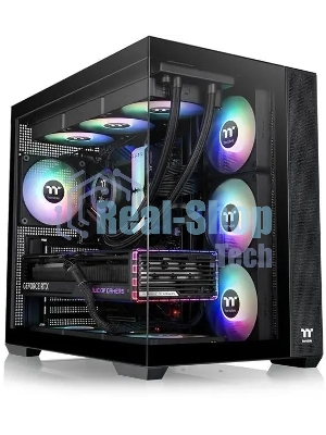 Компьютерный корпус Thermaltake View 380 TG ARGb черный без БП ATX 6x120мм 2x140мм 1x200мм 2xUSB3.0 audio bott PSU