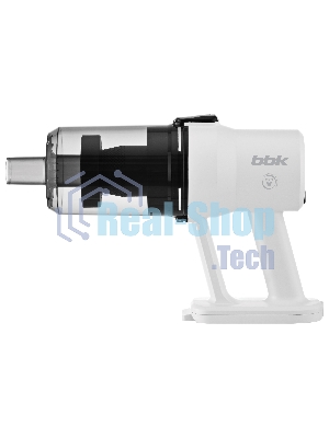 Пылесос вертикальный BBK BV2600 белый/черный, питание от сети, 170 Вт, уборка сухая, пылесборник 0.5 л