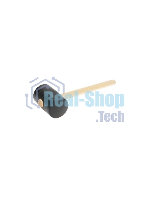 Киянка резиновая Kranz KR-12-8146 1130 г, черная резина, деревянная рукоятка