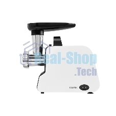 Мясорубка электрическая Centek CT-1603 белый, 2000 Вт, 2.0 кг/мин, реверс, защита от перегрузки, насадки - 4