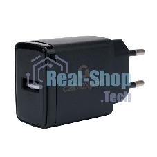 Сетевое зарядное устройство Cablexpert MP3A-PC-57, 5Вт, 1А, 1хUSB, черный, пакет