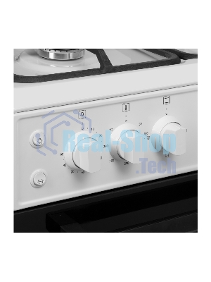 Плита комбинированная Maunfeld MGC60ECW04 белый, газовых конфорок 4 шт, духовка электрическая 65 л, 60 см x 88 см x 65 см
